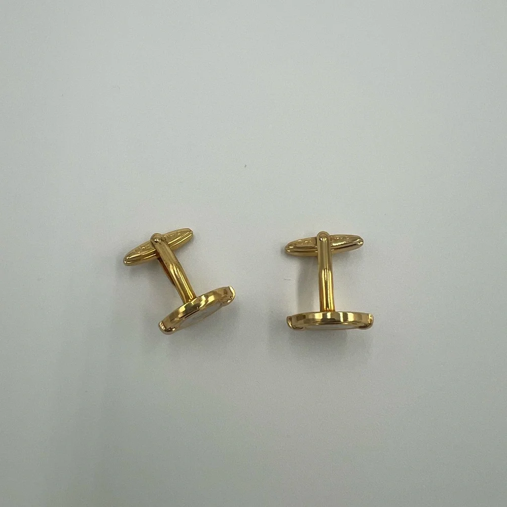 Christian Dior Gold Cufflinks